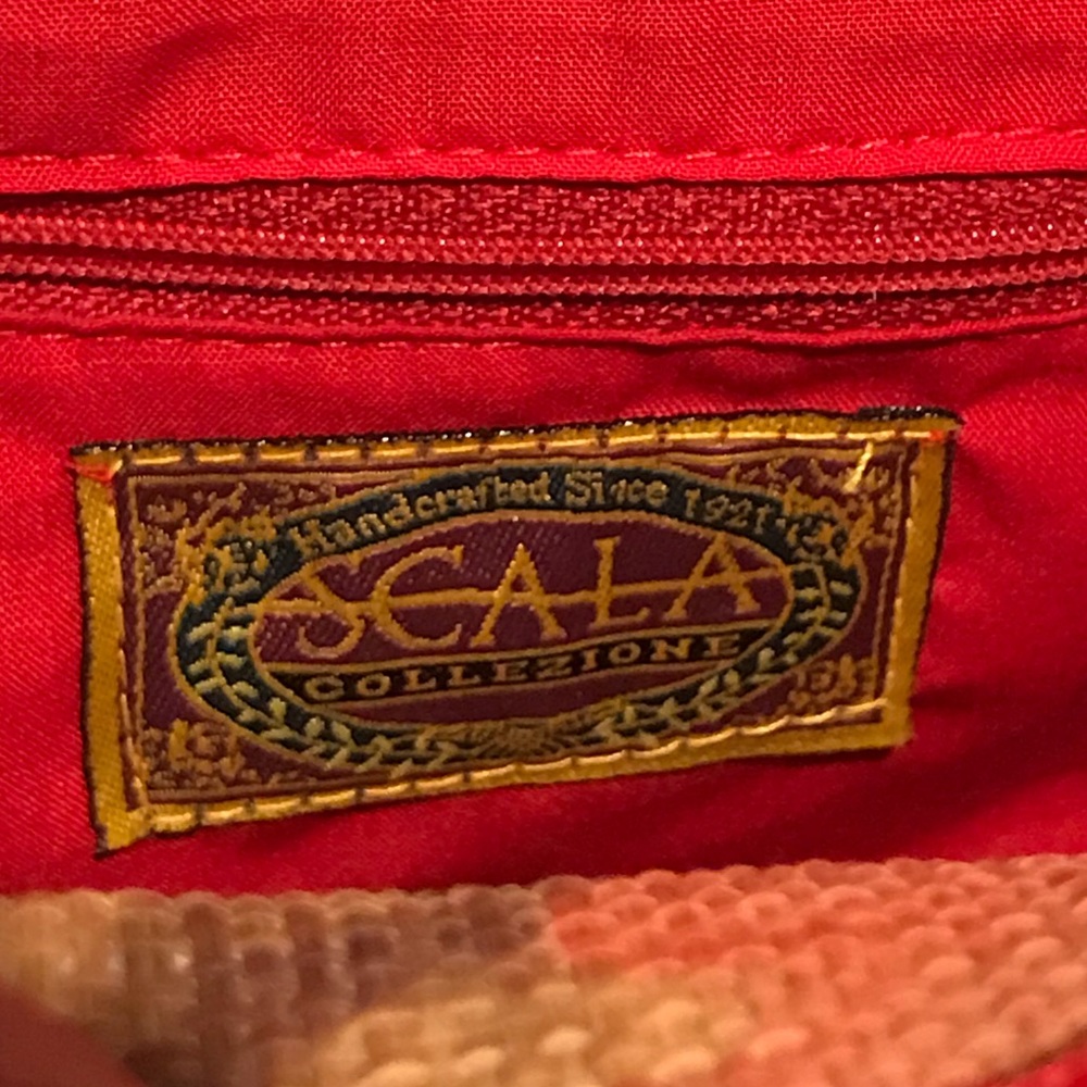 Handcrafted Scala Bamboo & Canvas Purse - image 6